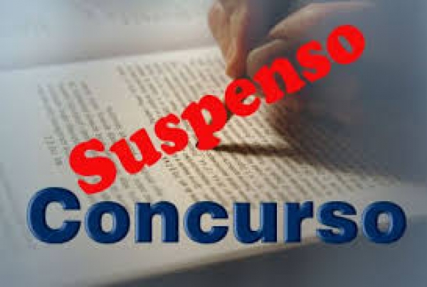 SUSPENSÃO DO CONCURSO PUBLICO